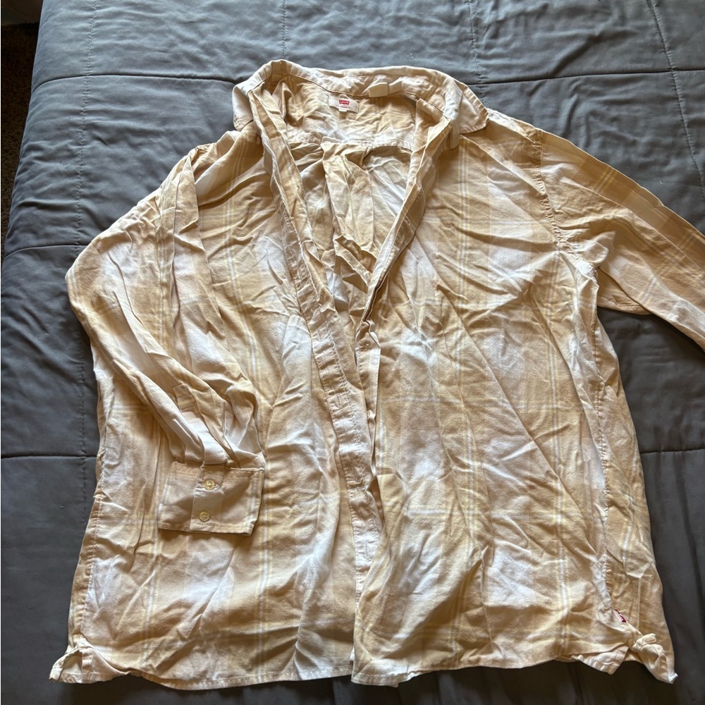 Levi's Men's Tan Lightweight Shirt Jacket